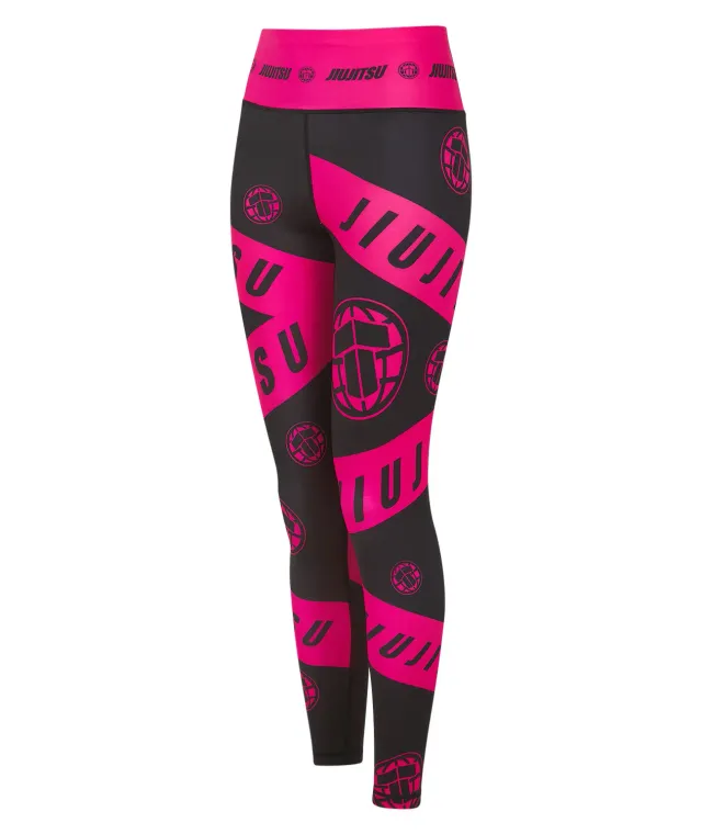 Tatami Fightwear Helena leggings donna neri rosa grappling