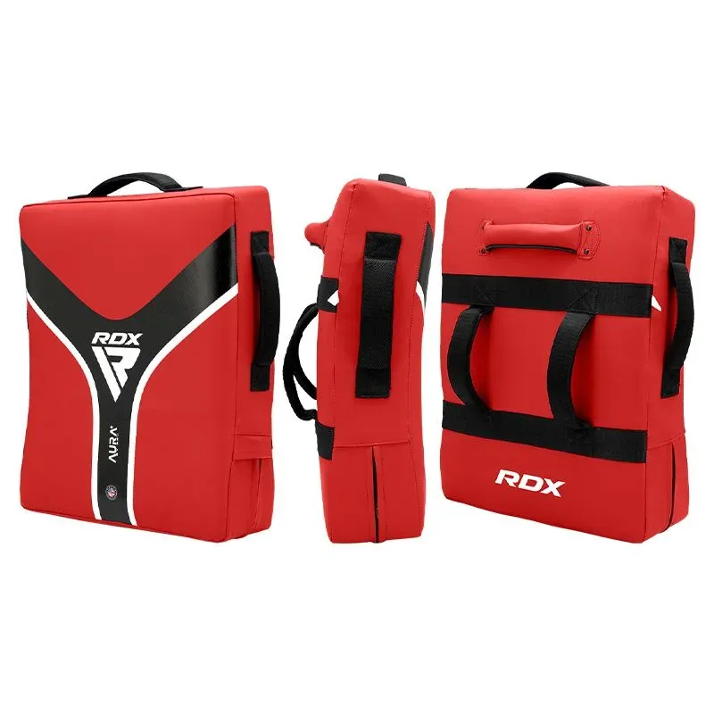 RDX Aura Plus T-17 Scudo Calci Rosso Nero Imbottito Heavy