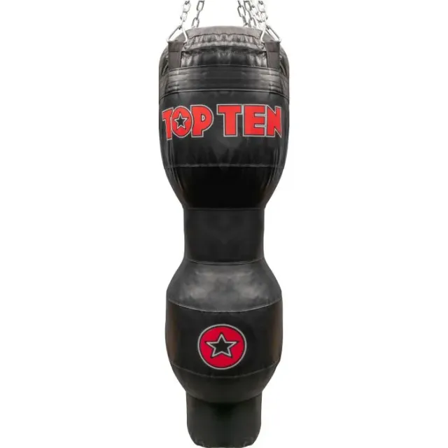 TOP TEN Sculpture sacco boxe nero 140x42 cm T-Flex