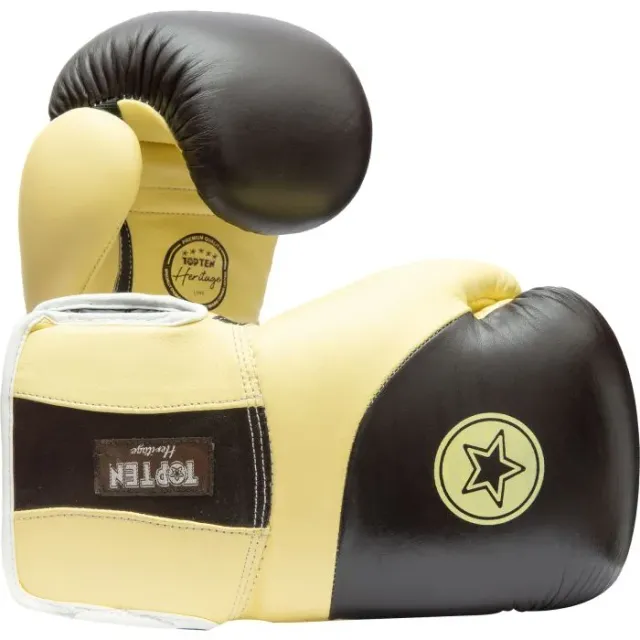 TOP TEN Heritage guanti sparring pelle marrone vintage