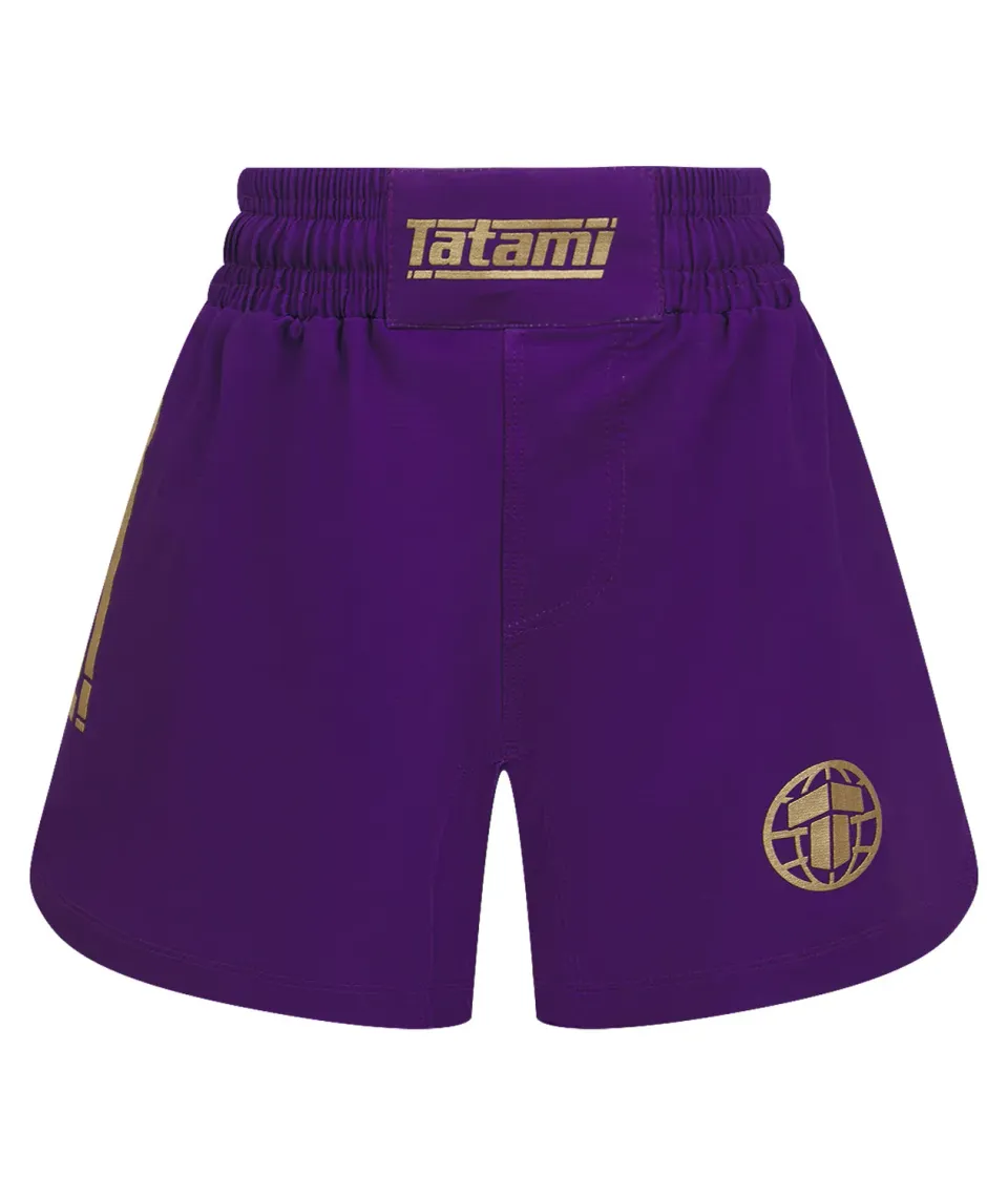 Tatami Pro Shorts Grappling Bambino Viola Elasticizzati