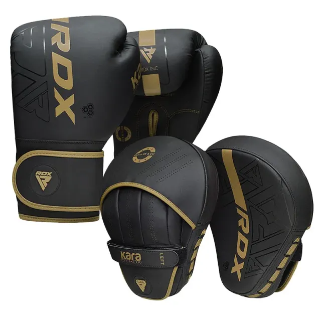 RDX F6 KARA Guanti Boxe Bimbi 6oz + Focus Mitts