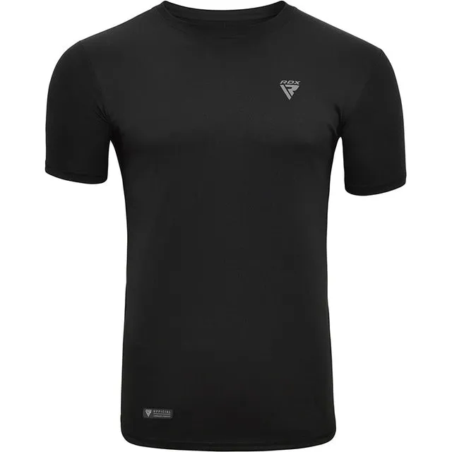 RDX T2 maglietta palestra nera traspirante