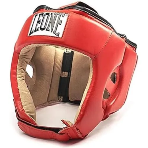 Leone 1947 Contest Casco Boxe Blu L Pelle Protezione