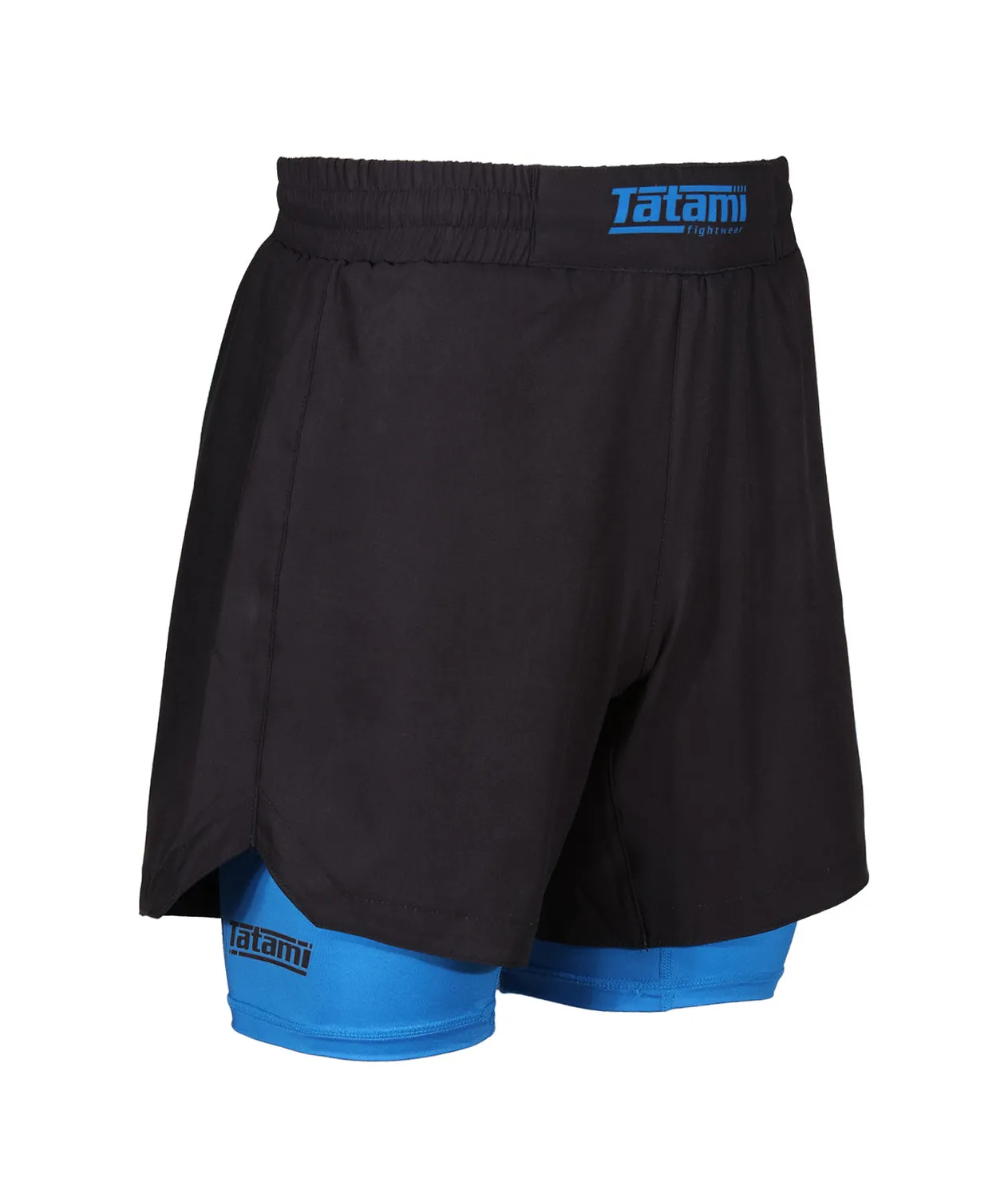 Tatami Fightwear Dual Layer Ladies shorts grappling blu 2 in 1