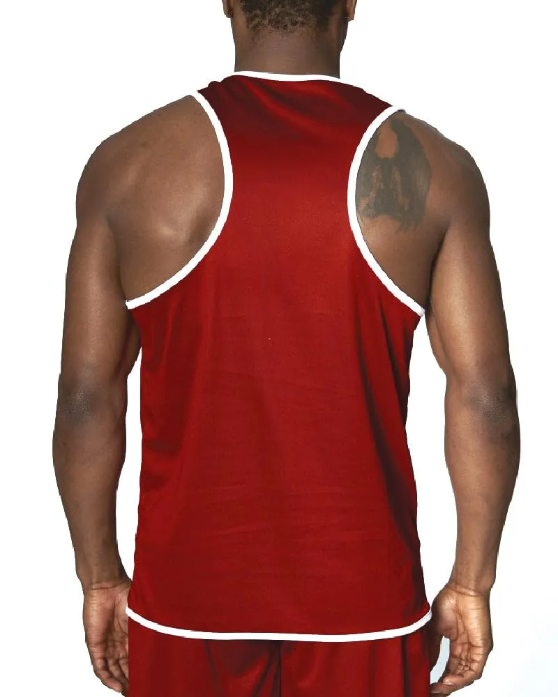 Leone1947 maglietta blu-rosso S allenamento boxe