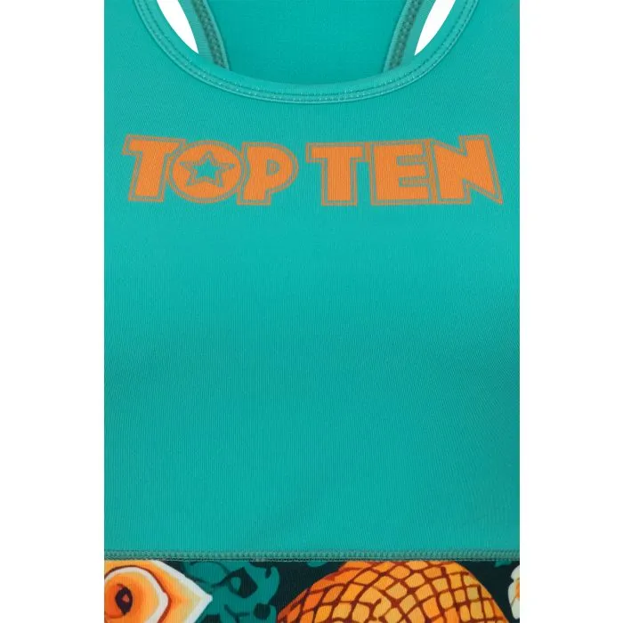 TOP TEN Ryu del Mar reggiseno sportivo elasticizzato