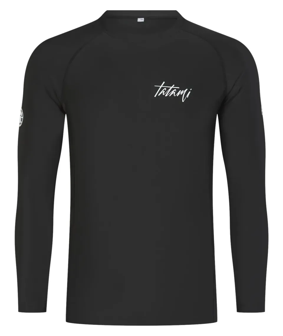 Tatami Rupture Rash Guard Manica Lunga Nera traspirante