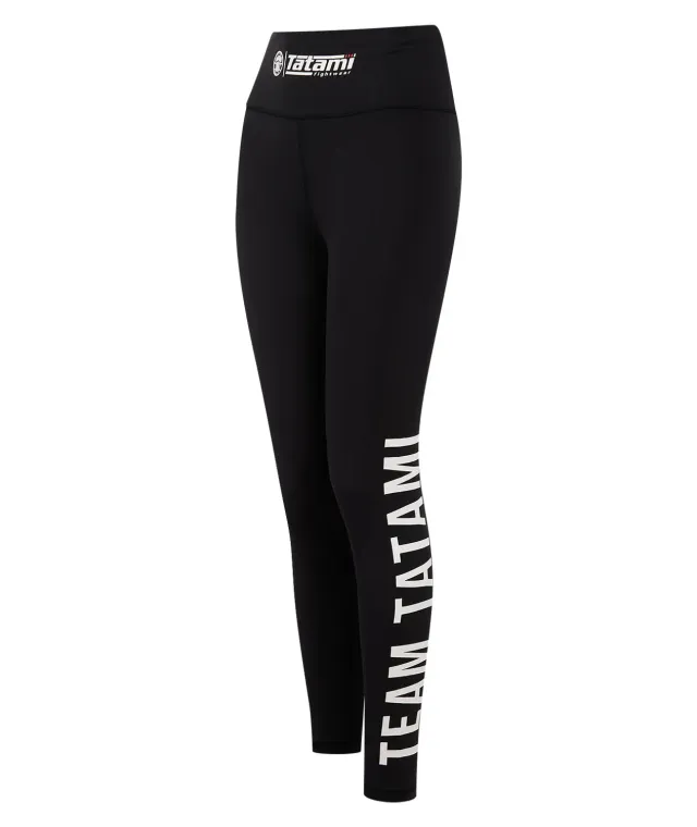 Tatami Team leggings donna neri vita alta no-gi