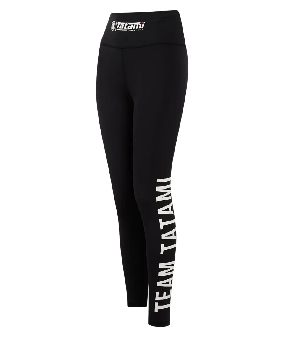Tatami Team leggings donna neri vita alta no-gi