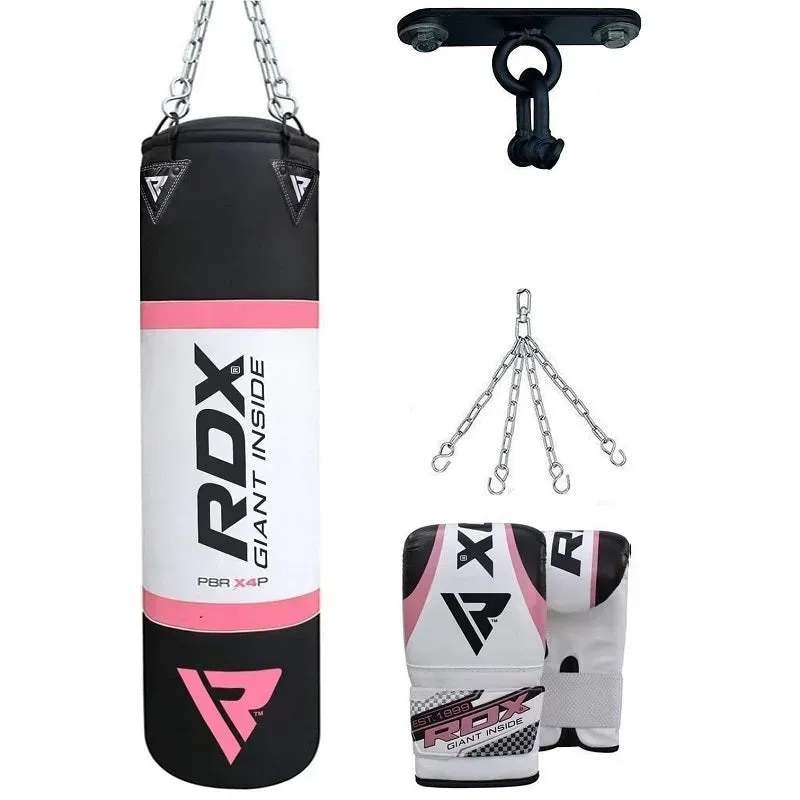 RDX X4 sacco boxe 4ft riempito con guanti