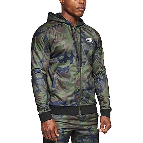 Leone1947 AB302 felpa camo verde L con zip
