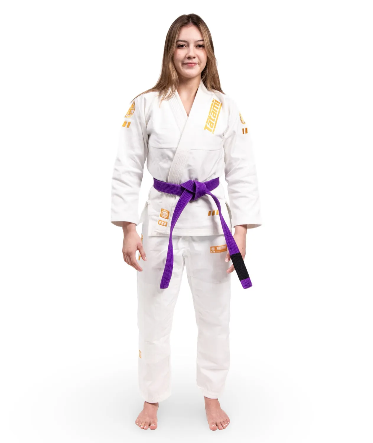 Tatami Fightwear Ladies Pro Series Kimono BJJ Bianco Oro