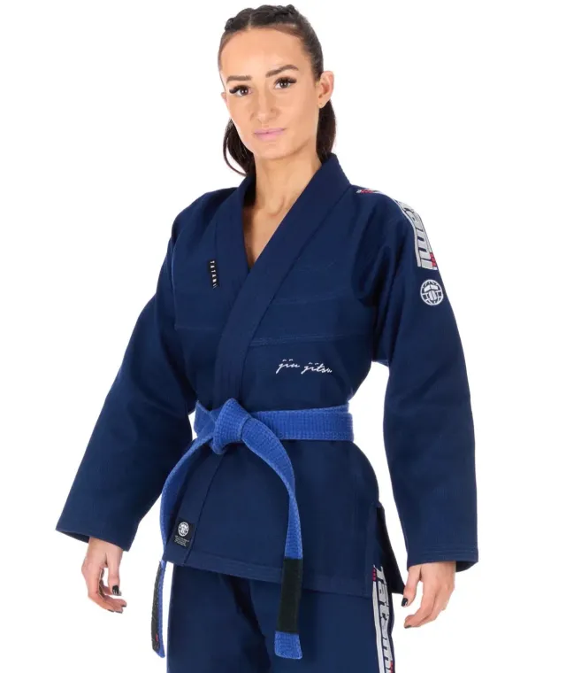 Tatami Elements Superlite kimono BJJ donna blu navy leggero