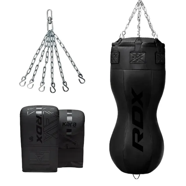 RDX Full Black sacco boxe con guantini 59 pollici