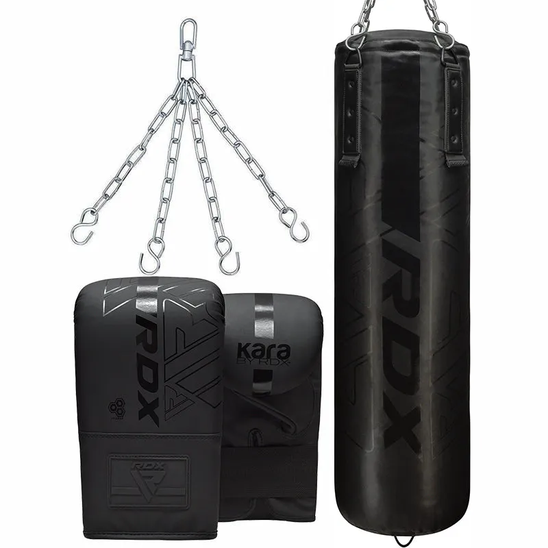 RDX F6 Kara sacco boxe con guanti 3 in 1
