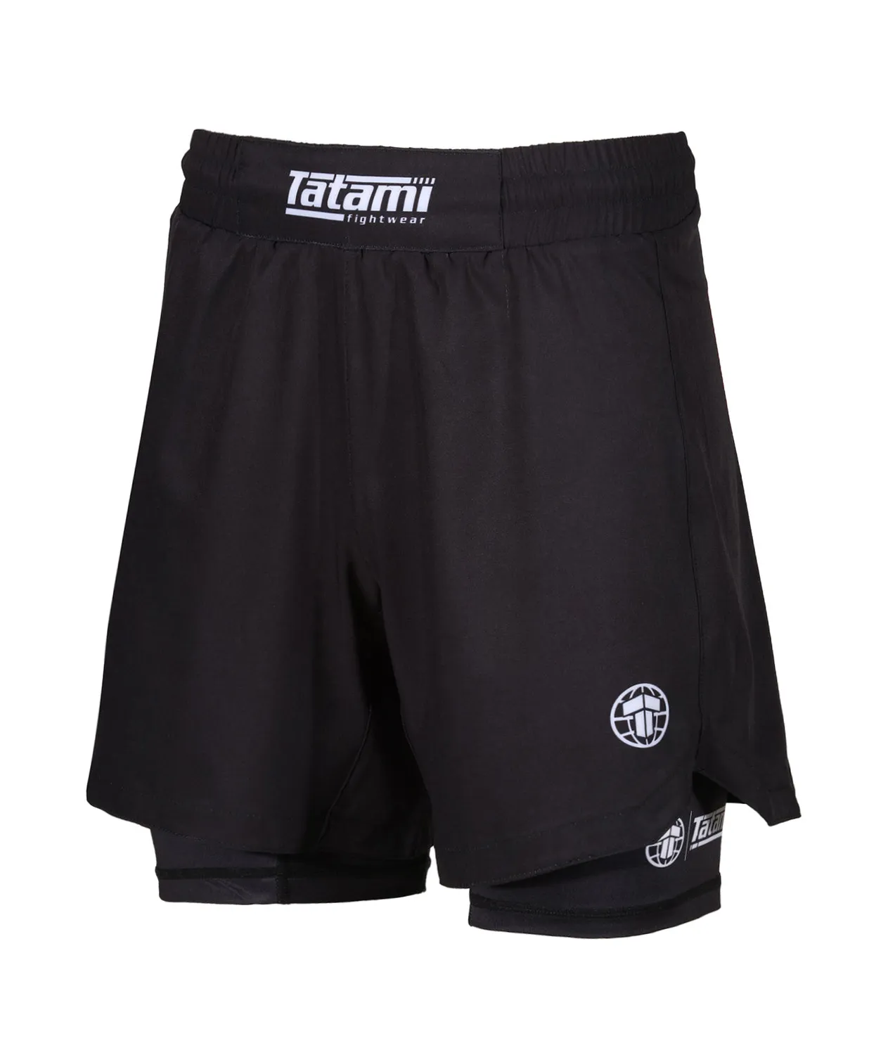 Tatami Dual Layer Shorts Donna Nero No-Gi Poliestere