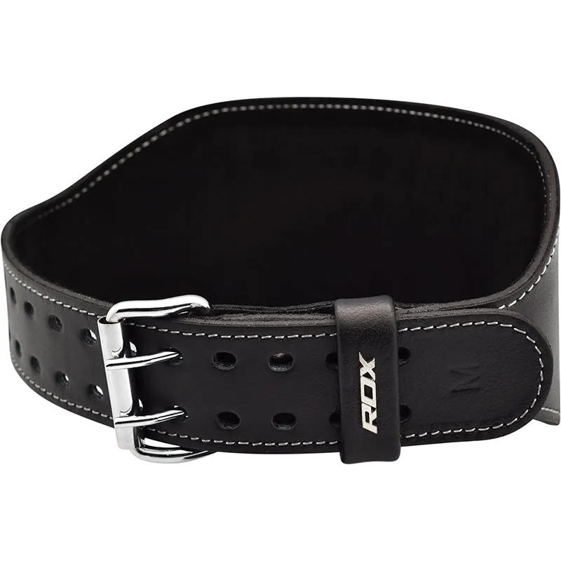 RDX Cintura Sollevamento Pesi Pelle Marrone 6 Pollici