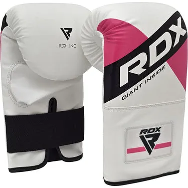 RDX F10 Guanti Boxe Sacco Bianco Rosa curvi