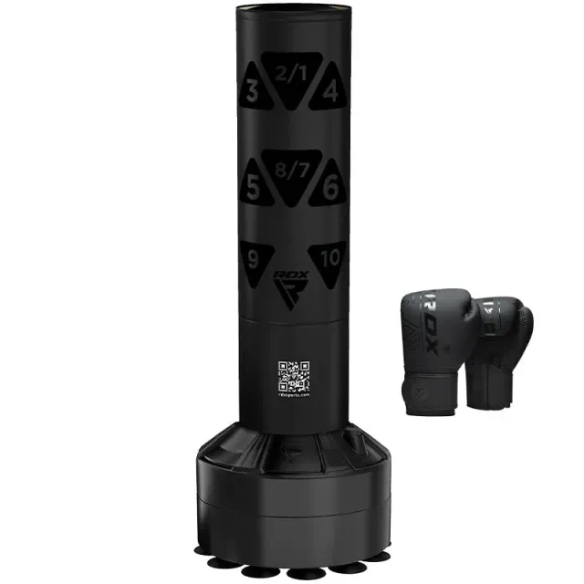RDX KT Ronin sacco boxe autoportante 4FT nero schiuma