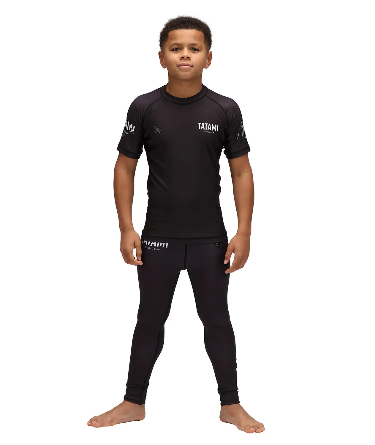 Tatami Fightwear JJ Club spats bambino grappling neri