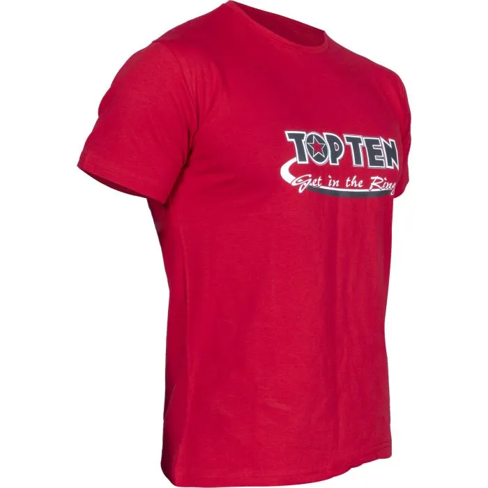 TOP TEN Original Get in the Ring T-Shirt cotone