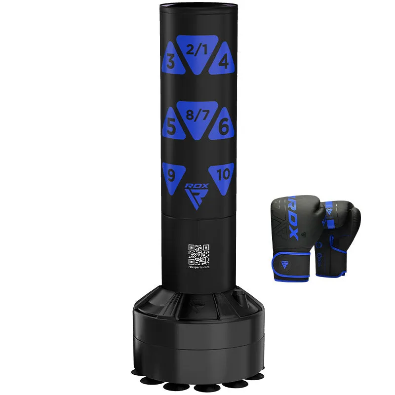 RDX KT Ronin sacco boxe autoportante 4FT nero schiuma