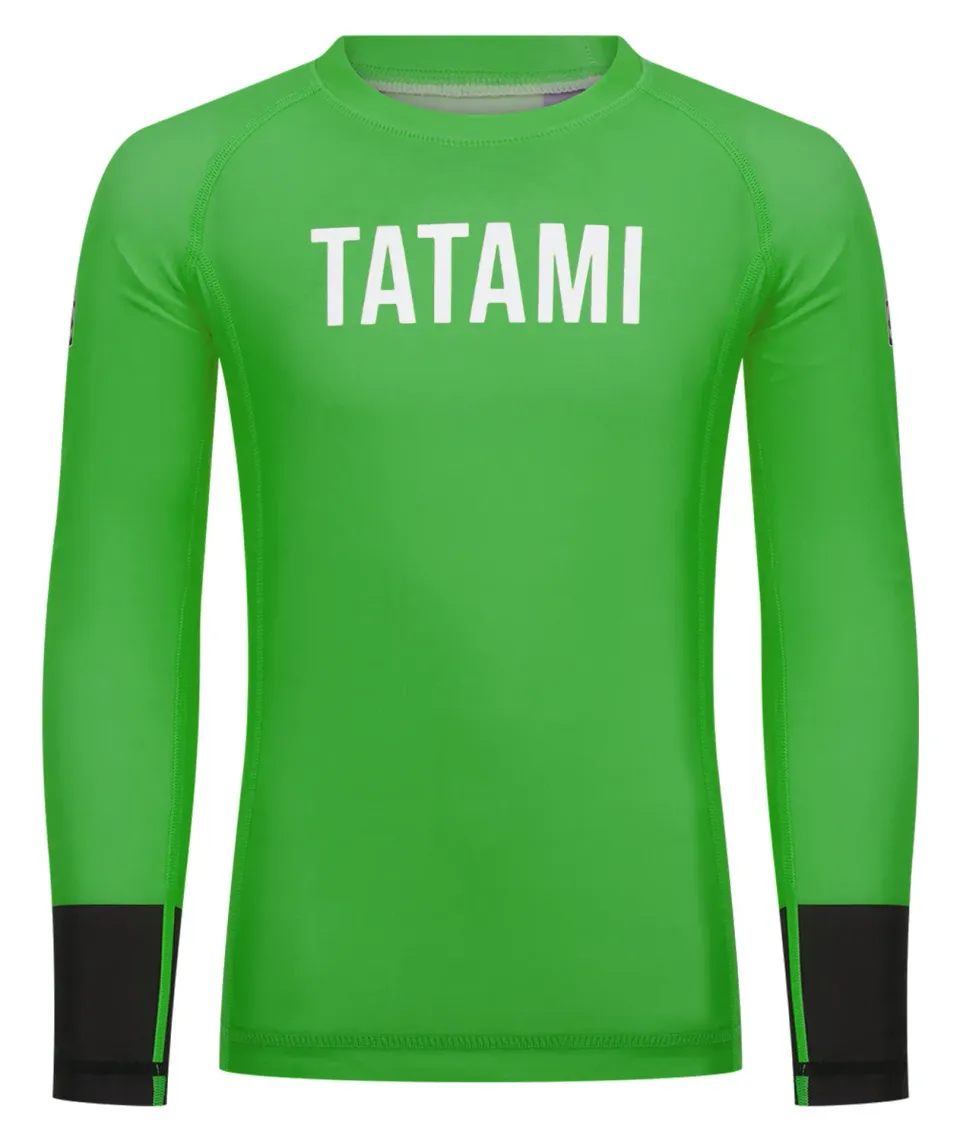 Tatami Helena rash guard bimbi verde maniche lunghe