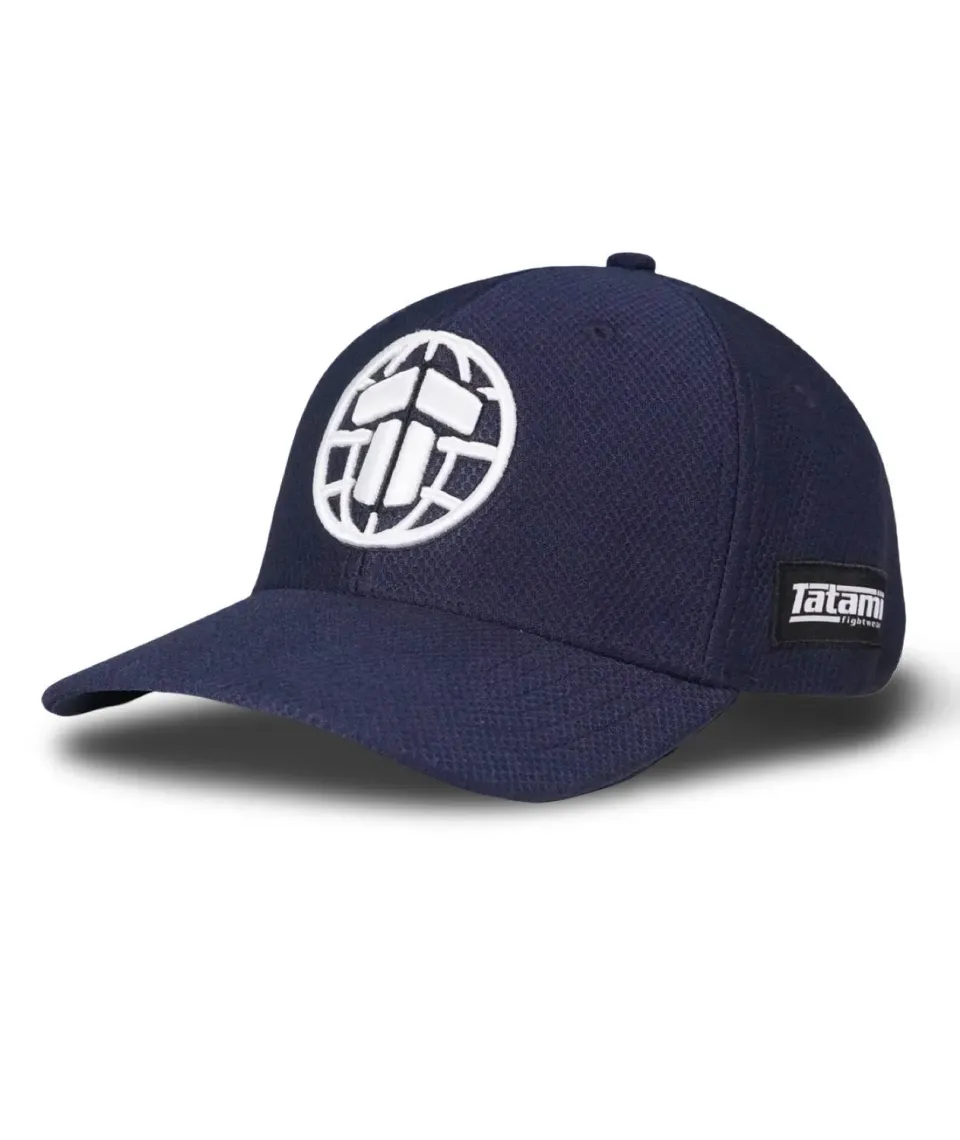 Tatami Fightwear T Logo Baseball Cap cappellino navy bianco