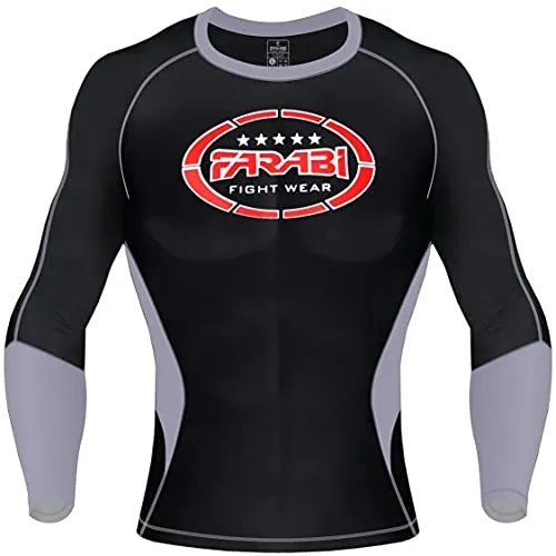Farabi Rash Guard Maglia Compressione XL Termoregolante