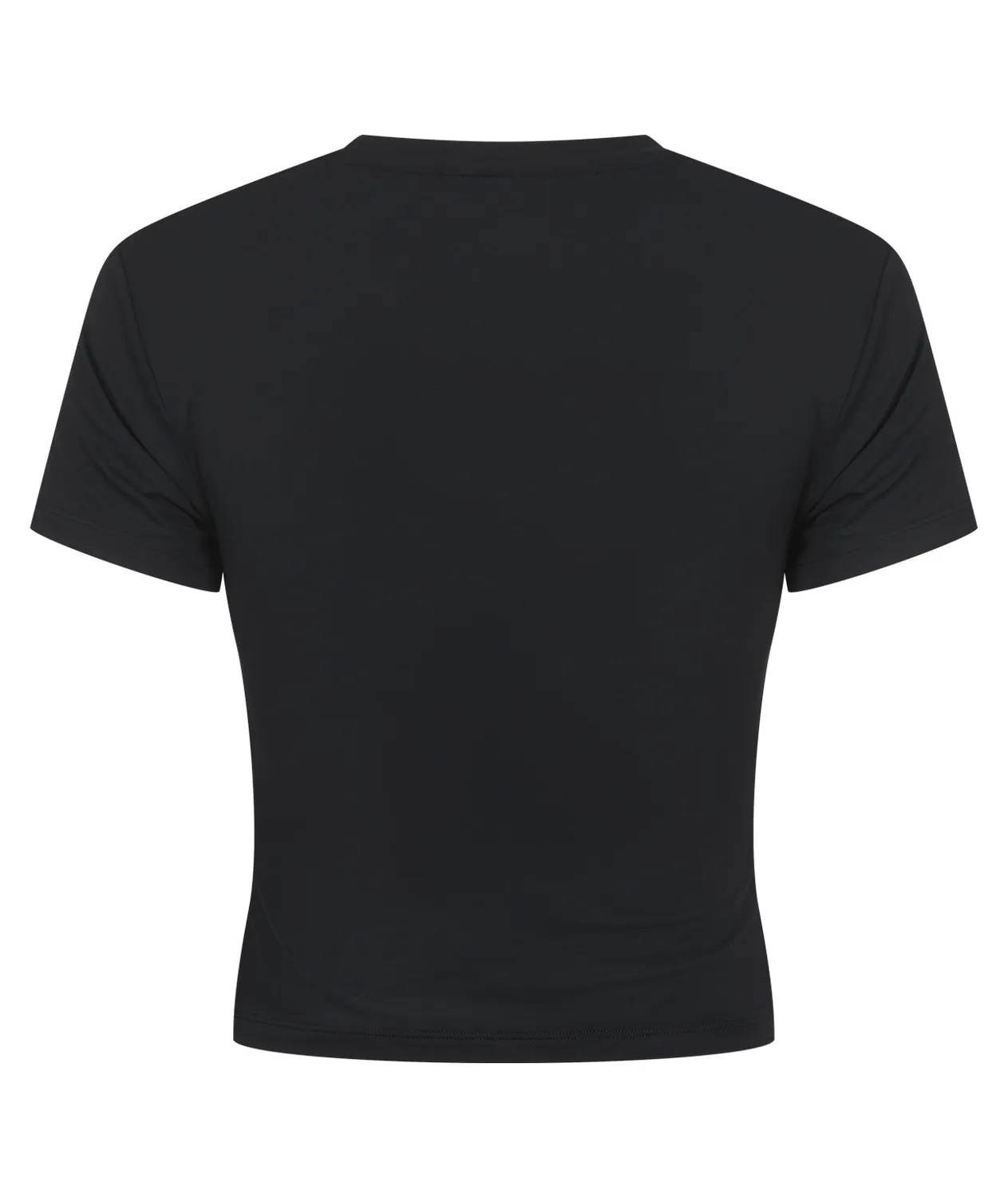Tatami Luxe T-shirt cropped donna nero coprente