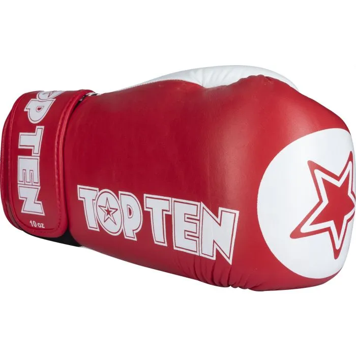 TOP TEN Star XLP Guanti Boxe Pelle 10 oz WAKO