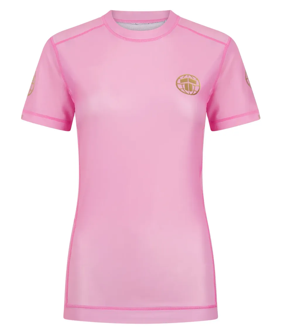 Tatami Fightwear Pro rash guard donna rosa manica corta