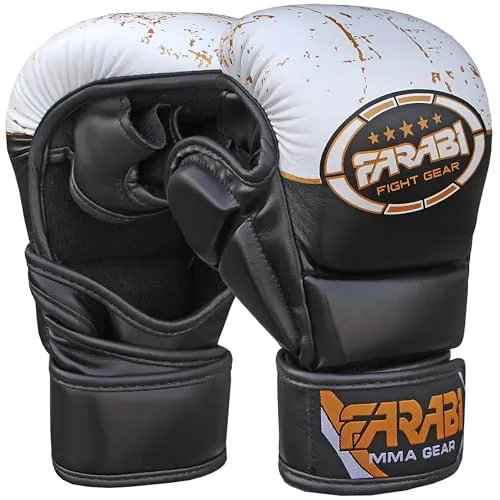 Farabi guanti MMA palmo aperto guantini L/XL sparring