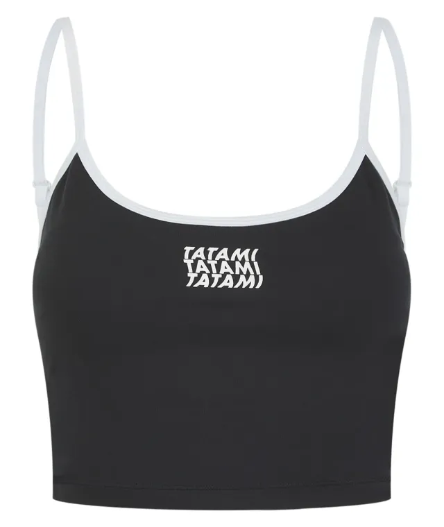 Tatami Fightwear Contour canotta fitness donna nera con reggiseno