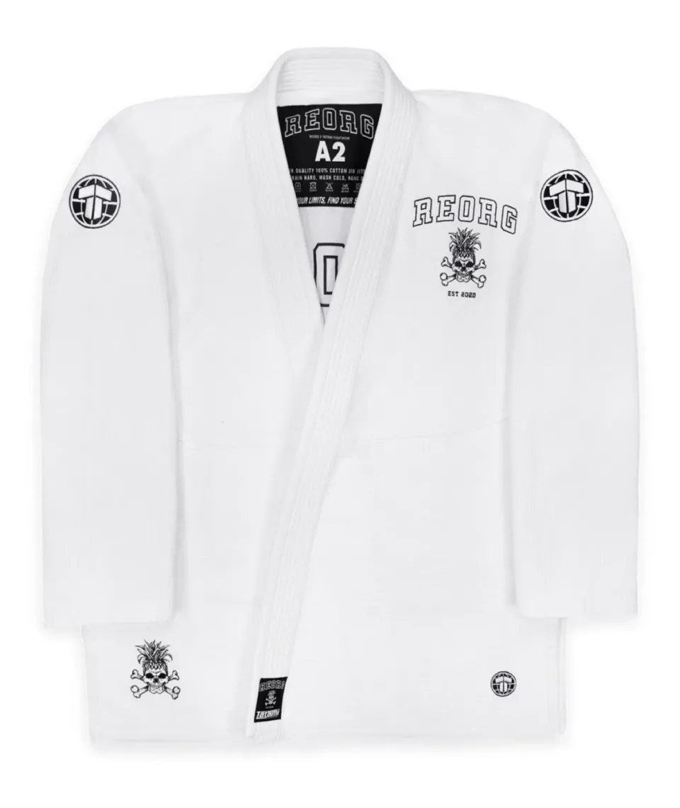 Tatami Reorg Varsity kimono BJJ bianco uomo