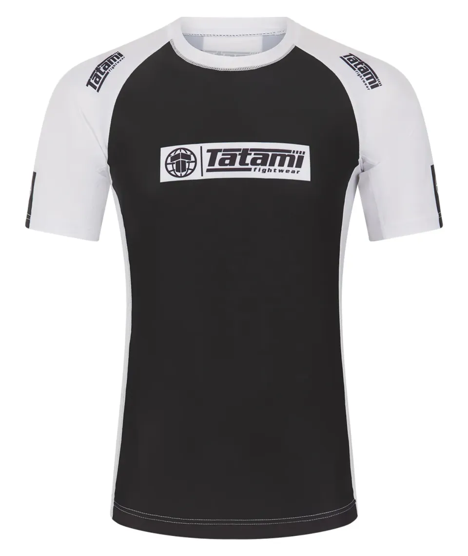 Tatami IBJJF Ranked Rash Guard Bianca manica corta