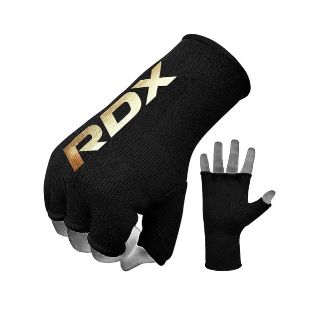 RDX HY Sottoguanti Boxe Mezzo Dito carbonio neri S
