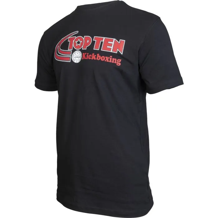 TOP TEN Elastic Kickboxing T-Shirt in Cotone