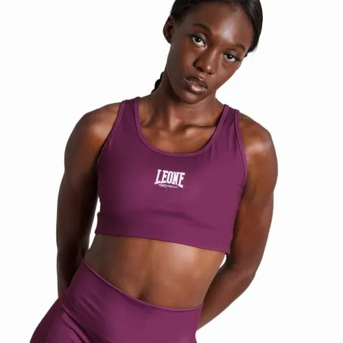 Leone 1947 ABX130 Logo top bra donna rosso ciliegia L