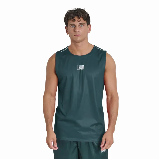 Leone 1947 Classic ABX326 smanicato uomo verde petrolio S