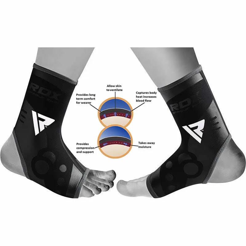 RDX A2 cavigliera neoprene nera sostegno S/M