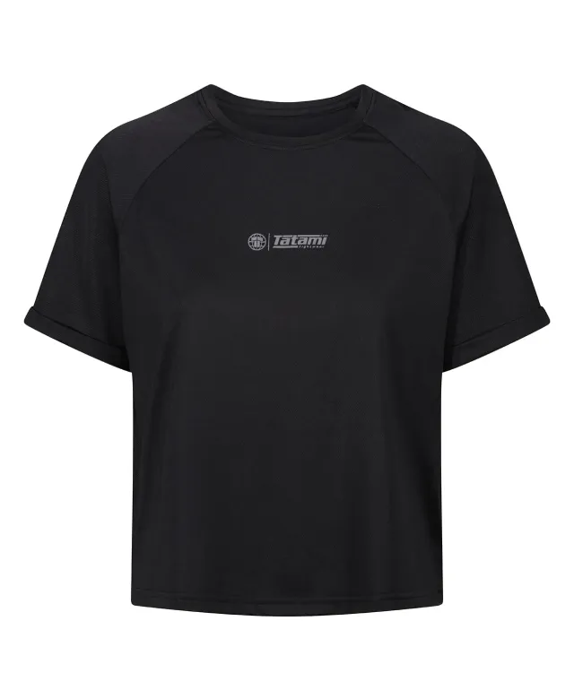 Tatami Fusion DryFit T-Shirt Maglietta Donna Nera Elasticizzata