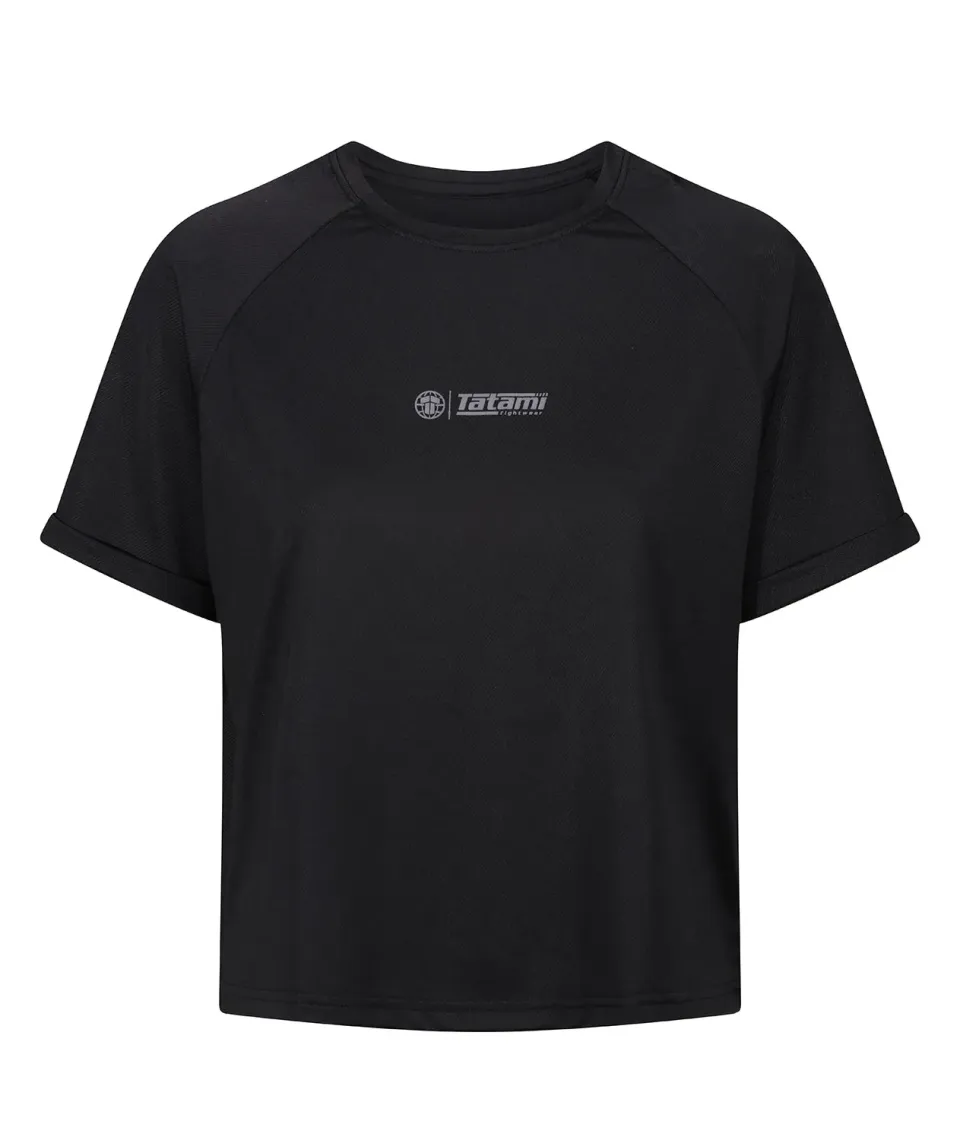Tatami Fusion DryFit T-Shirt Maglietta Donna Nera Elasticizzata