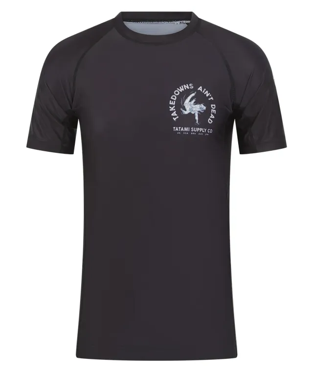 Tatami Takedowns Ain't Dead rash guard manica corta nera