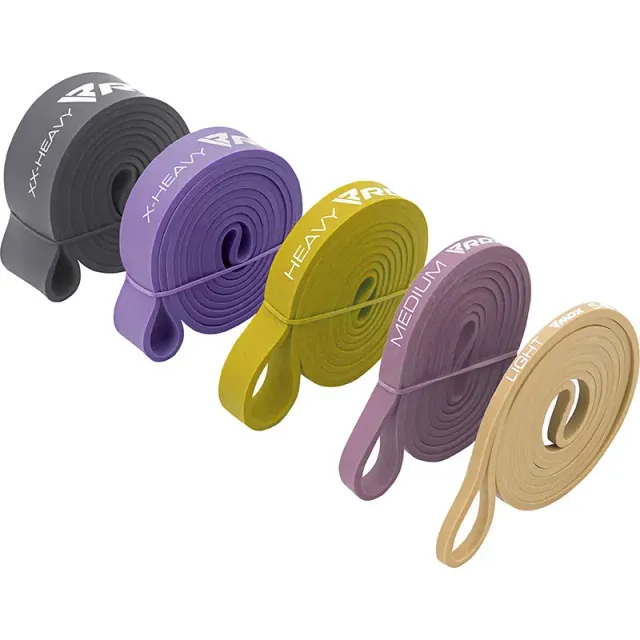 RDX MC Bande Resistenza Lattice Set 5pz multicolor