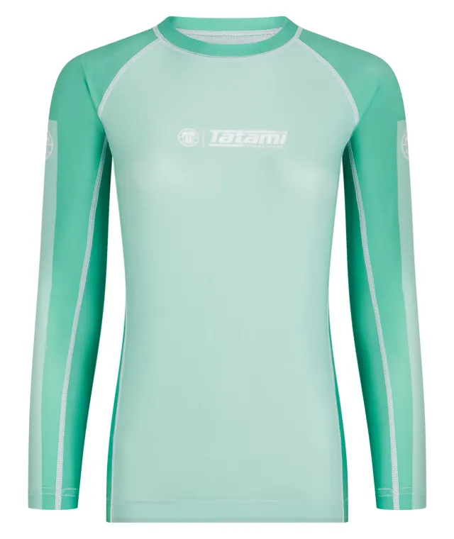 Tatami Fightwear rash guard donna manica lunga menta riciclata