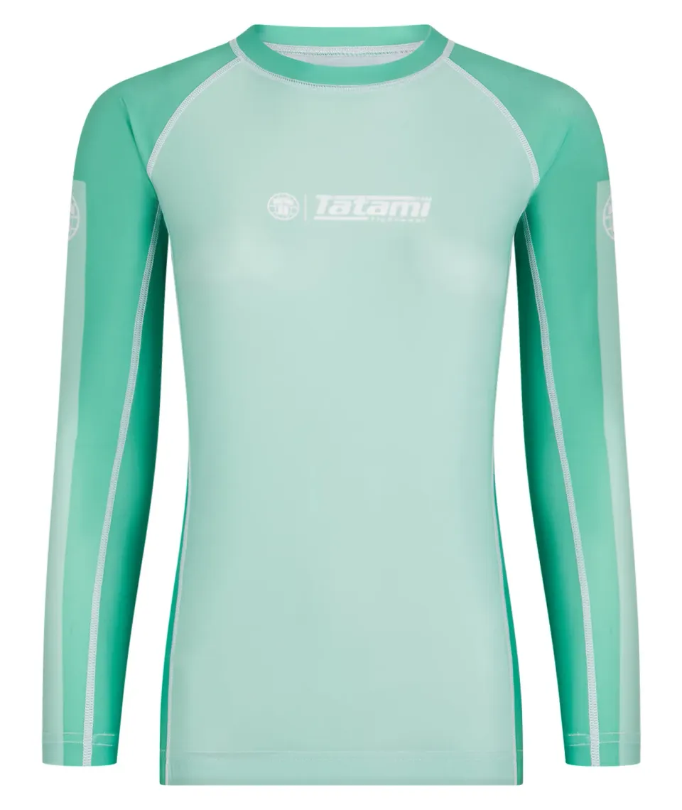 Tatami Fightwear rash guard donna manica lunga menta riciclata