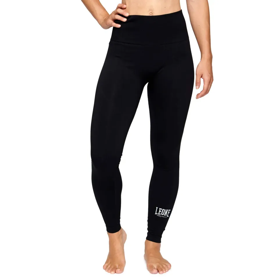 Leone1947 ABX125 leggings donna seamless nero vita alta