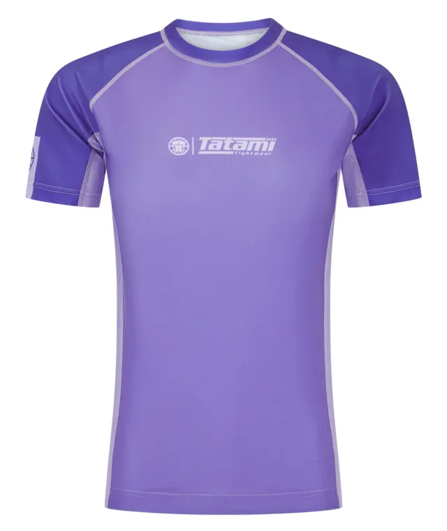 Tatami Contrast rash guard donna manica corta viola